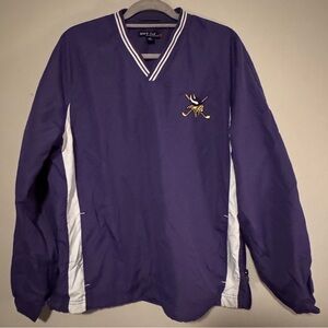 GUC Sport-Tek Purple and White Vikings V-Neck Jacket with Pockets